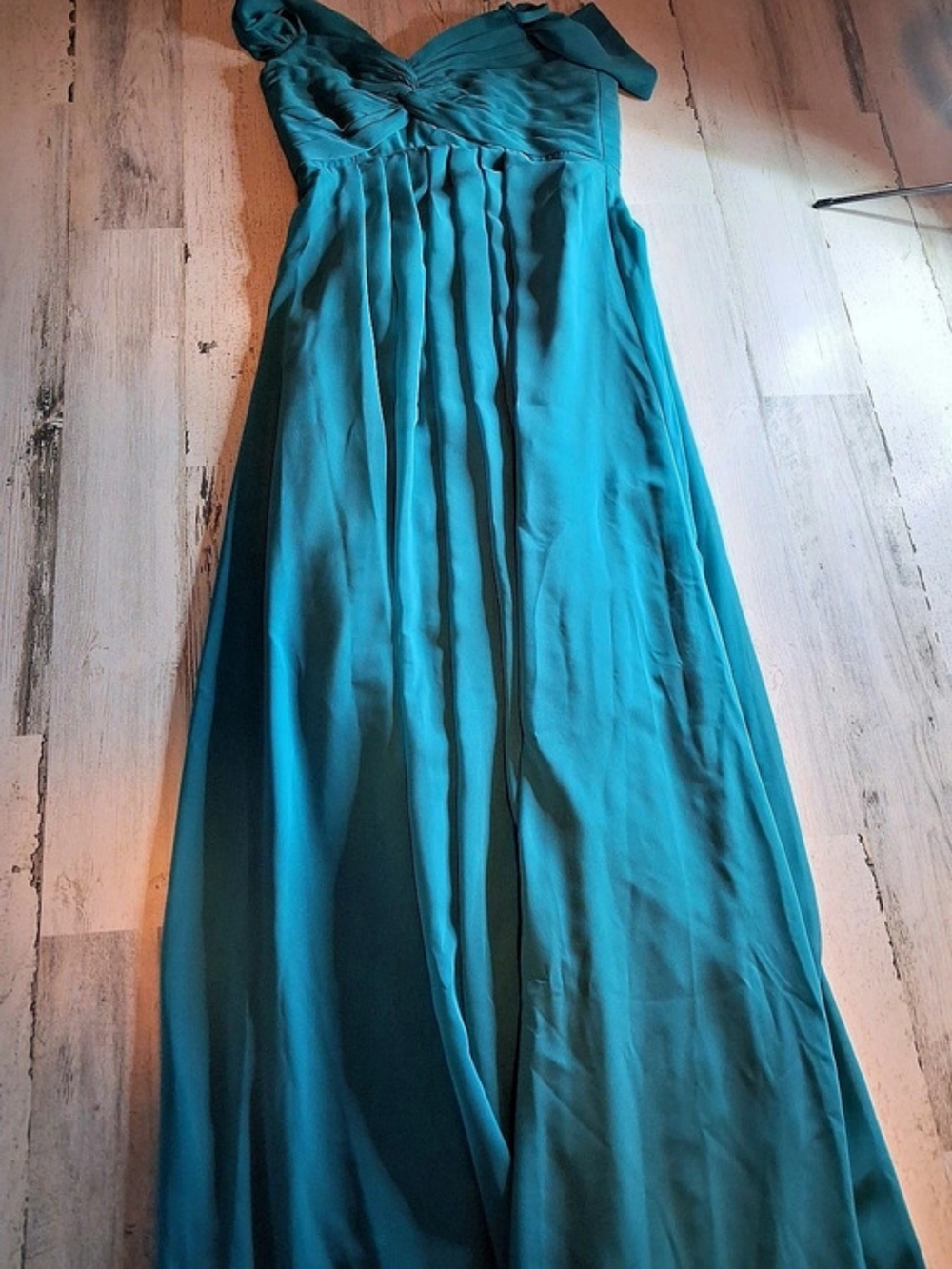 Azazie Maxi Dress in Blue Size 12